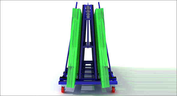 A frame transport rack
