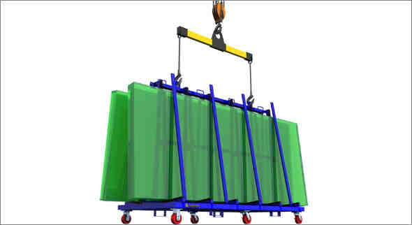 A frame transport rack
