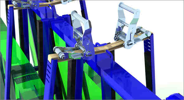 A frame transport rack