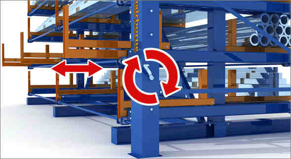 Roll Out Cantilever