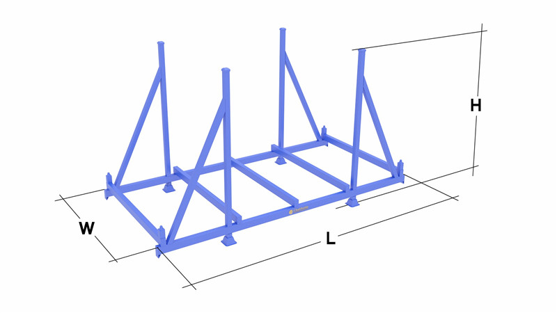 Pipe storage rack