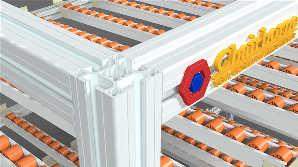Aluminum alloy fluent strip shelf