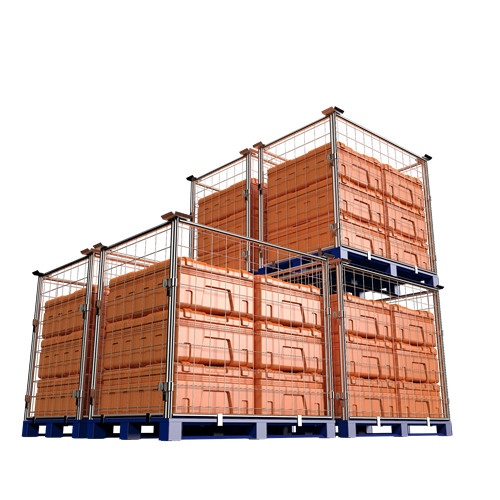 Pallet metal fence
