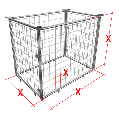 Pallet metal fence