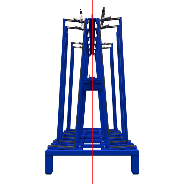 A frame transport rack