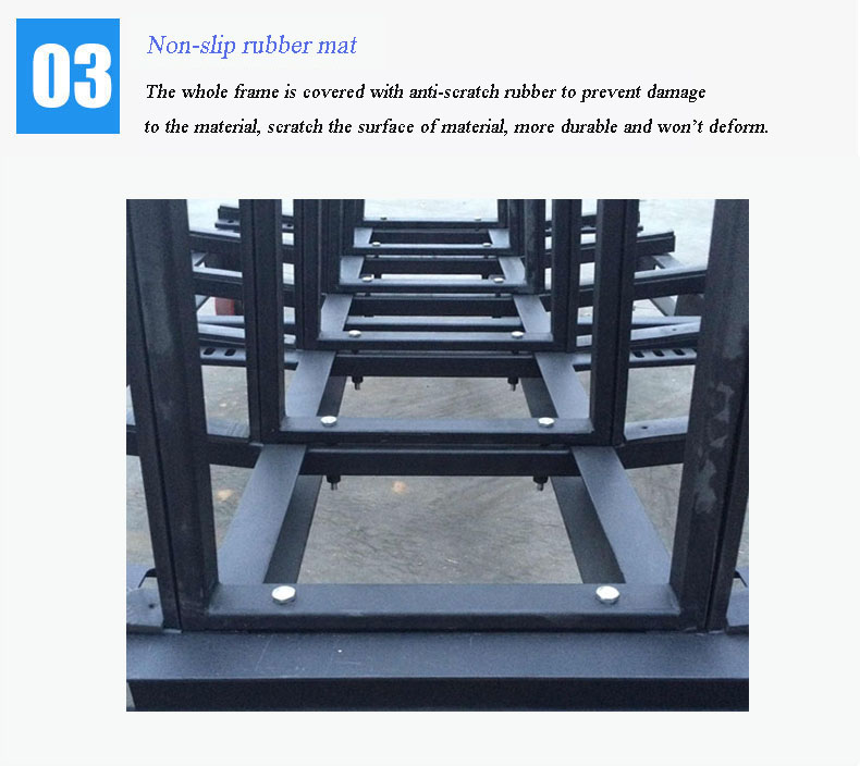 Granite Marble Slab Storage Rack Display for Transport Rack Trolley A Frame Glass steel rack