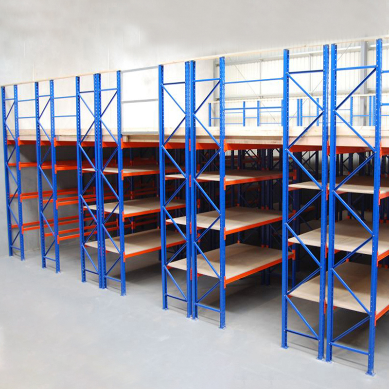 Warehouse Industrial Shelf Heavy Duty Storage Metal Warehouse Garment Rack System For Mezzanine Shelf Shelves