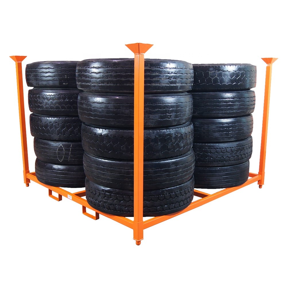 iron racks in stacking racks and motorcycle tire rack display
