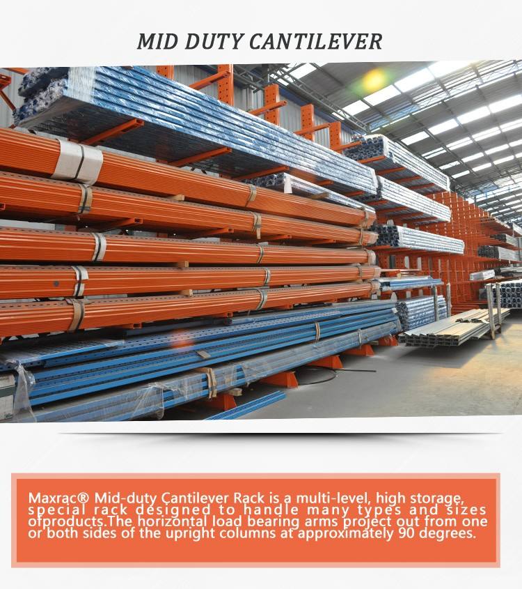 Storage equipment very heavy duty cantilever rack