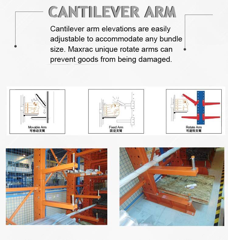 Storage equipment very heavy duty cantilever rack