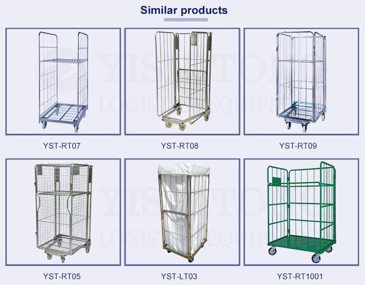 Galvanized welded cargo storage wire mesh full security nesting A frame roll containers