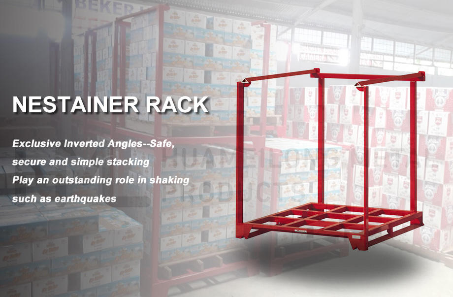 Detachable stacking powder coating steel warehouse metal storage nestainer