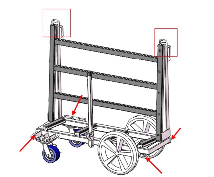 A robust Drywall Cart with safety features