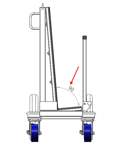A heavy-duty Drywall Cart used for transporting granite slabs safely.