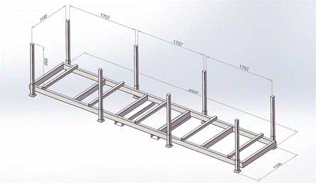 A detailed schematic of the Derack storage system.