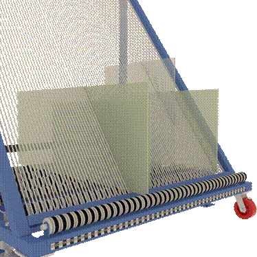 Harp glass rack
