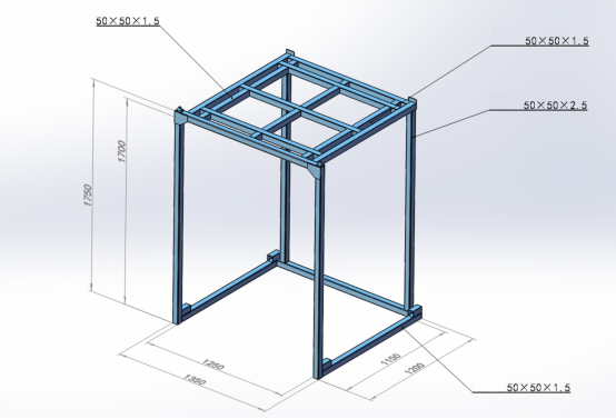 Heavy duty post pallet stacking rack with ample operational space