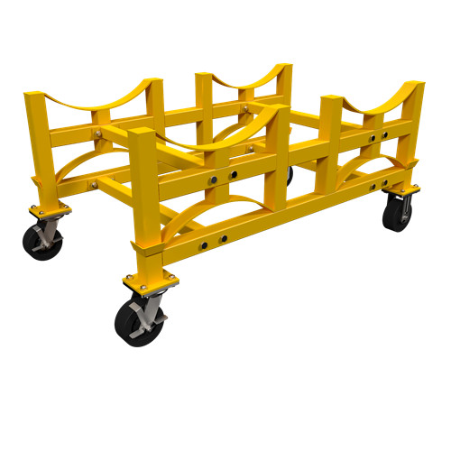 Mobile oil drum rack