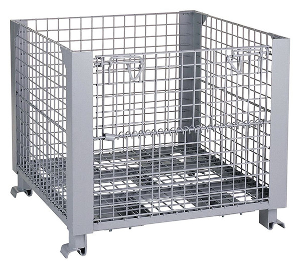 Heavy Duty Steel High capacity warehouse Mesh box wire cage metal bin storage container