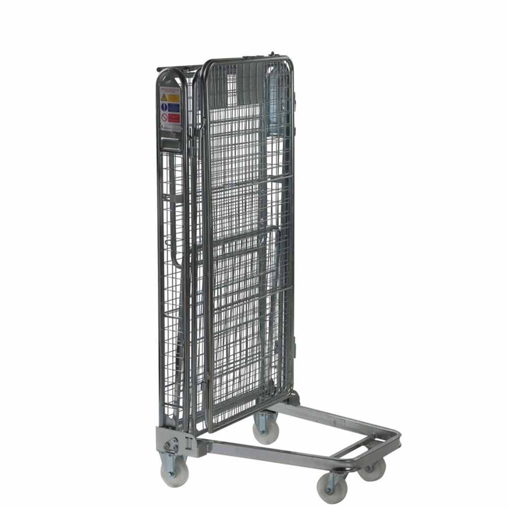 Galvanized welded cargo storage wire mesh full security nesting A frame roll containers