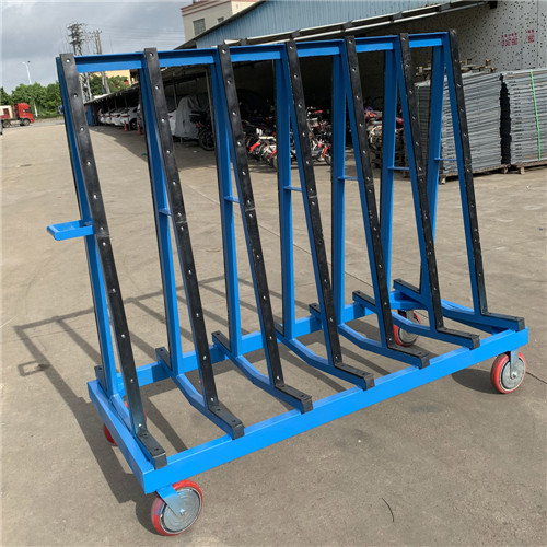 Customized glass rack rolling storage rack system
