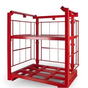 Nesting warehouse iron stackable pallet rack industry stacking frame