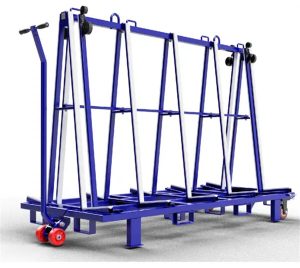 Customized Design Steel Frame Glass Rack