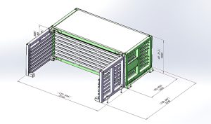 CFS Hybrid Sheet Metal Storage Racks: Dual-Access Industrial Solution