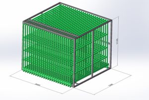 CFS Vertical Metal Rack: Optimized Storage for Glass & Metal Sheets