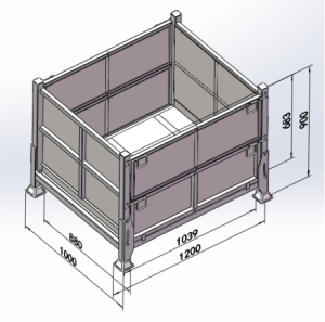 Mybox Heavy-Duty Metal Pallet Box: 400kg to 2 Ton Capacity Solutions