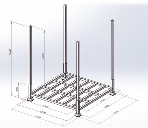Case Study: A New Height in Agricultural Storage – The 6-Layer Onion Stacking Rack