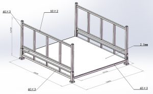 Engineering a Heavy-Duty, Collapsible Metal Motorcycle Pallet