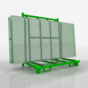 L-shape vs A-frame glass rack for truck transport