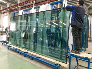 Vertical glass racking system design for glaziers