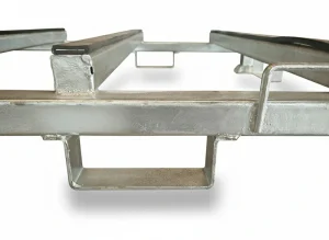 Forkliftable glass racks for water heater casings