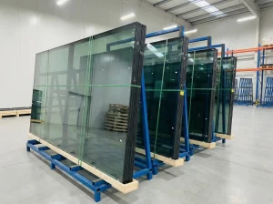 High density storage racks for float glass sheets