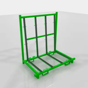 Compact L-racks for small glass fabrication