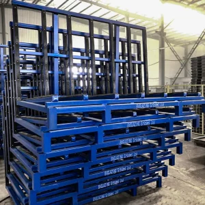Single-sided loading glass storage racks