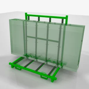 How much weight can an A-frame glass rack hold?