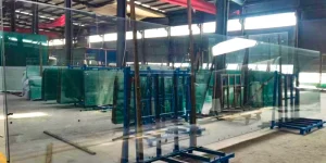 Can glass storage racks be customized for narrow aisles?