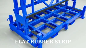 How to secure glass slabs on an A-frame for road transport?