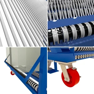 Numbered slot glass racks