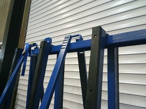 Double Storage: Space-Saving Vertical A-Frame Racks