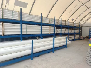 Collapsible steel pallets for empty storage