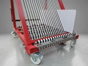 Injection mold rack vs floor storage